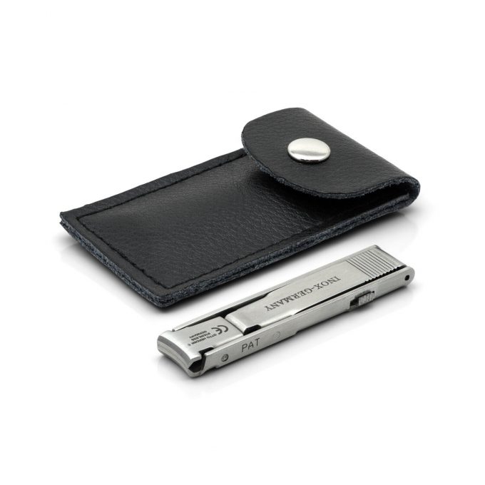 Otto Herder Folding Travel Nail Clippers, TSA friendly, Stainless Steel, made in Germany