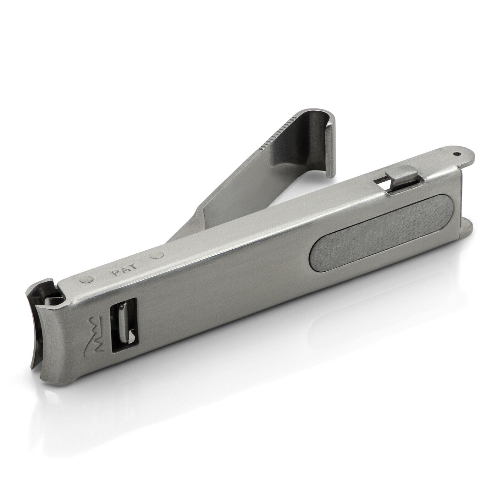 Otto Herder Folding Large Travel Nail Clippers, TSA friendly, Stainless Steel, made in Germany