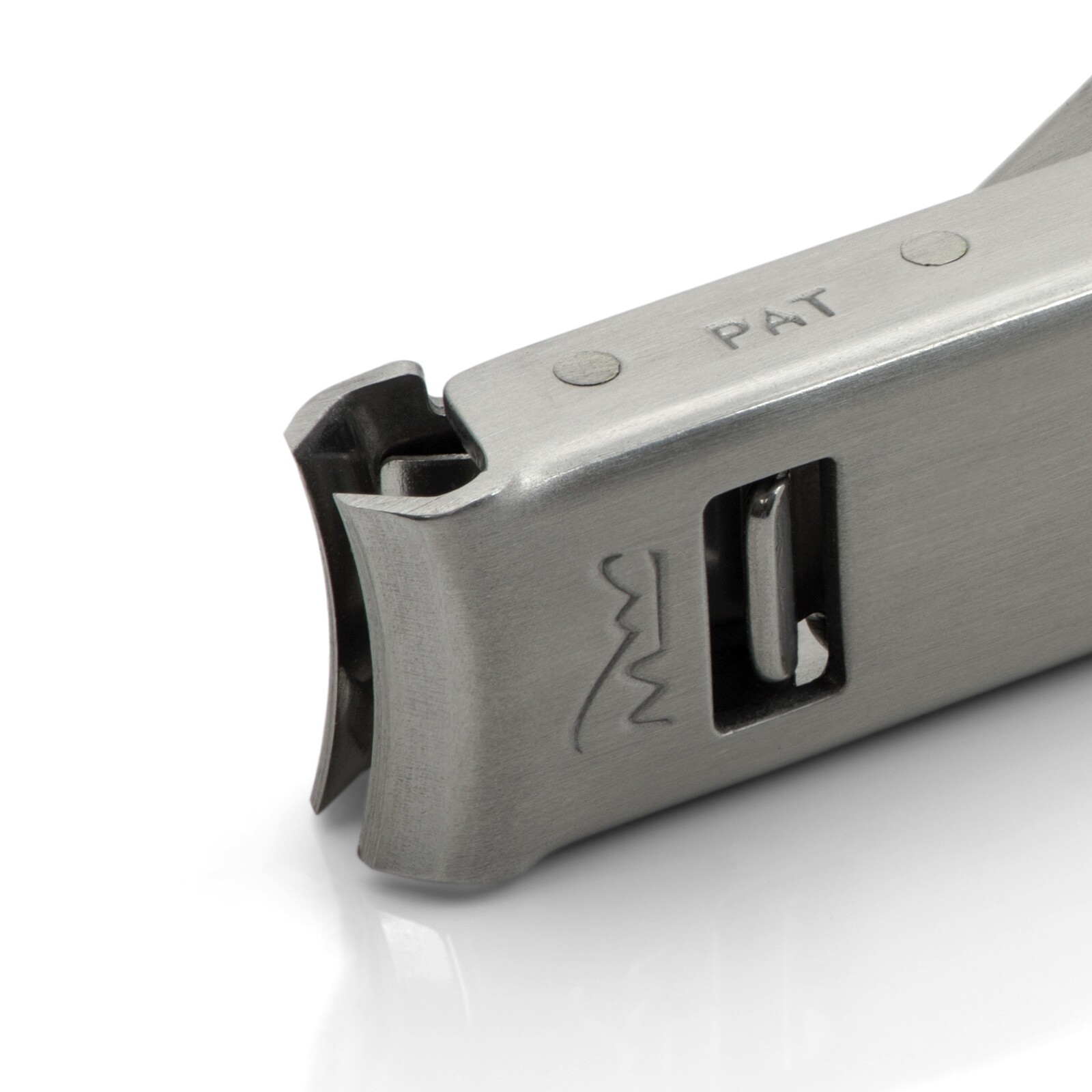 Otto Herder Folding Large Travel Nail Clippers, TSA friendly, Stainless Steel, made in Germany