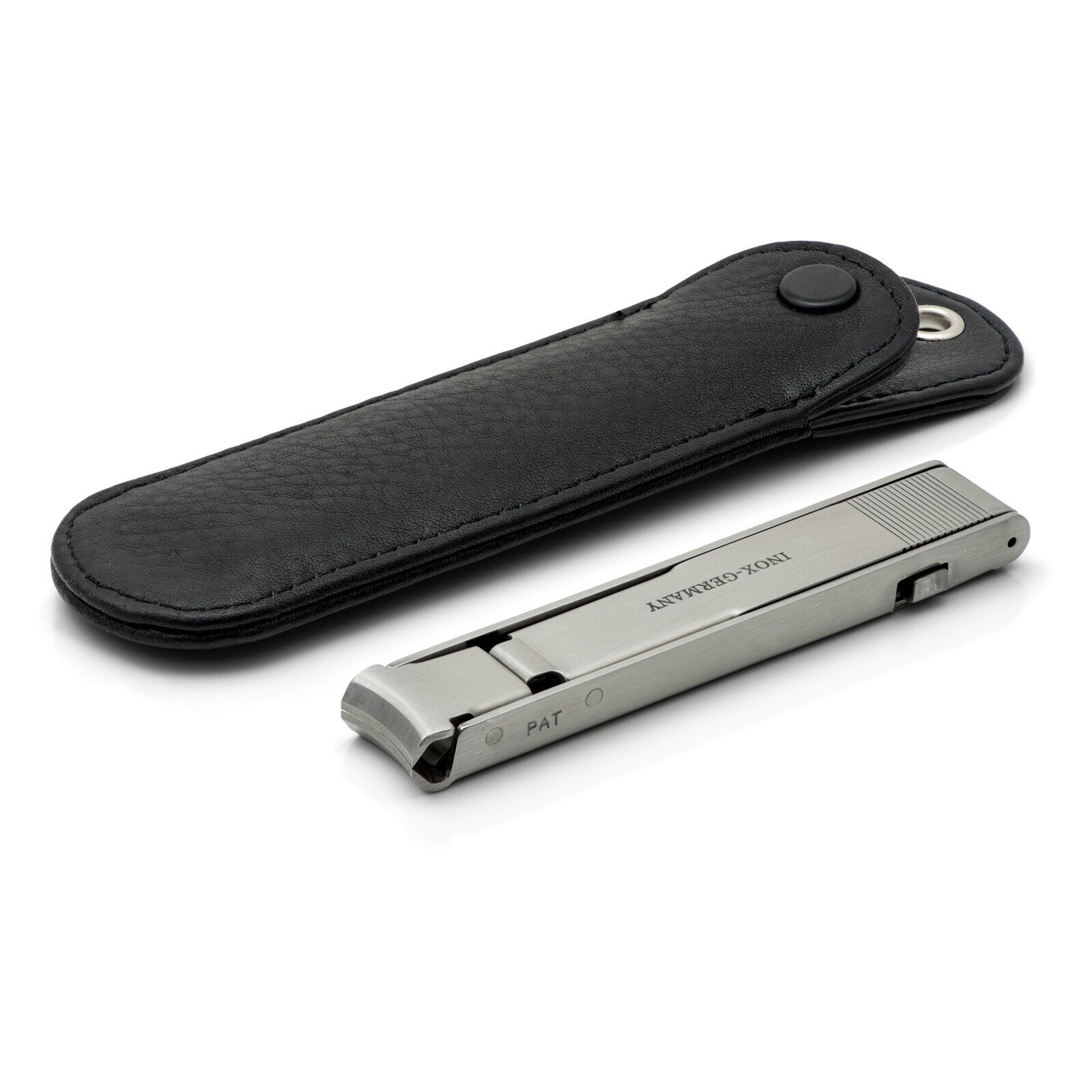 Hans Kniebes Folding Large Travel Nail Clippers, Stainless Steel, made