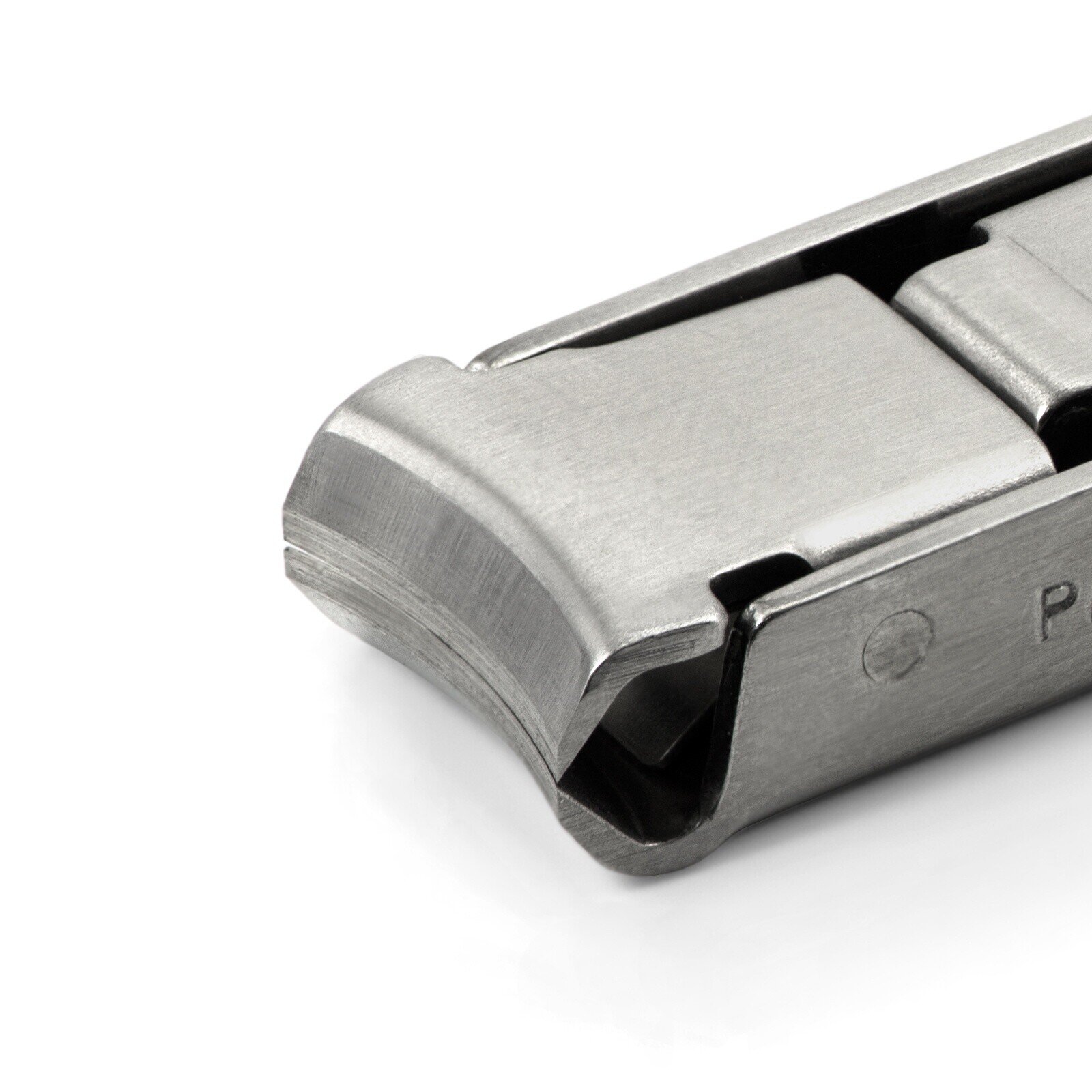 Hans Kniebes Folding Large Travel Nail Clippers, TSA friendly, Stainless Steel, made in Germany