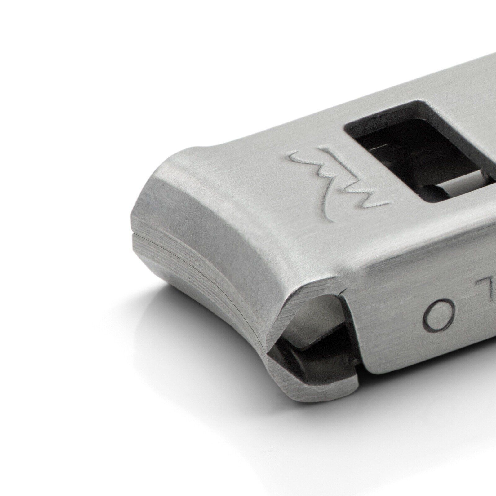 Hans Kniebes Folding Large Travel Nail Clippers, TSA friendly, Stainless Steel, made in Germany