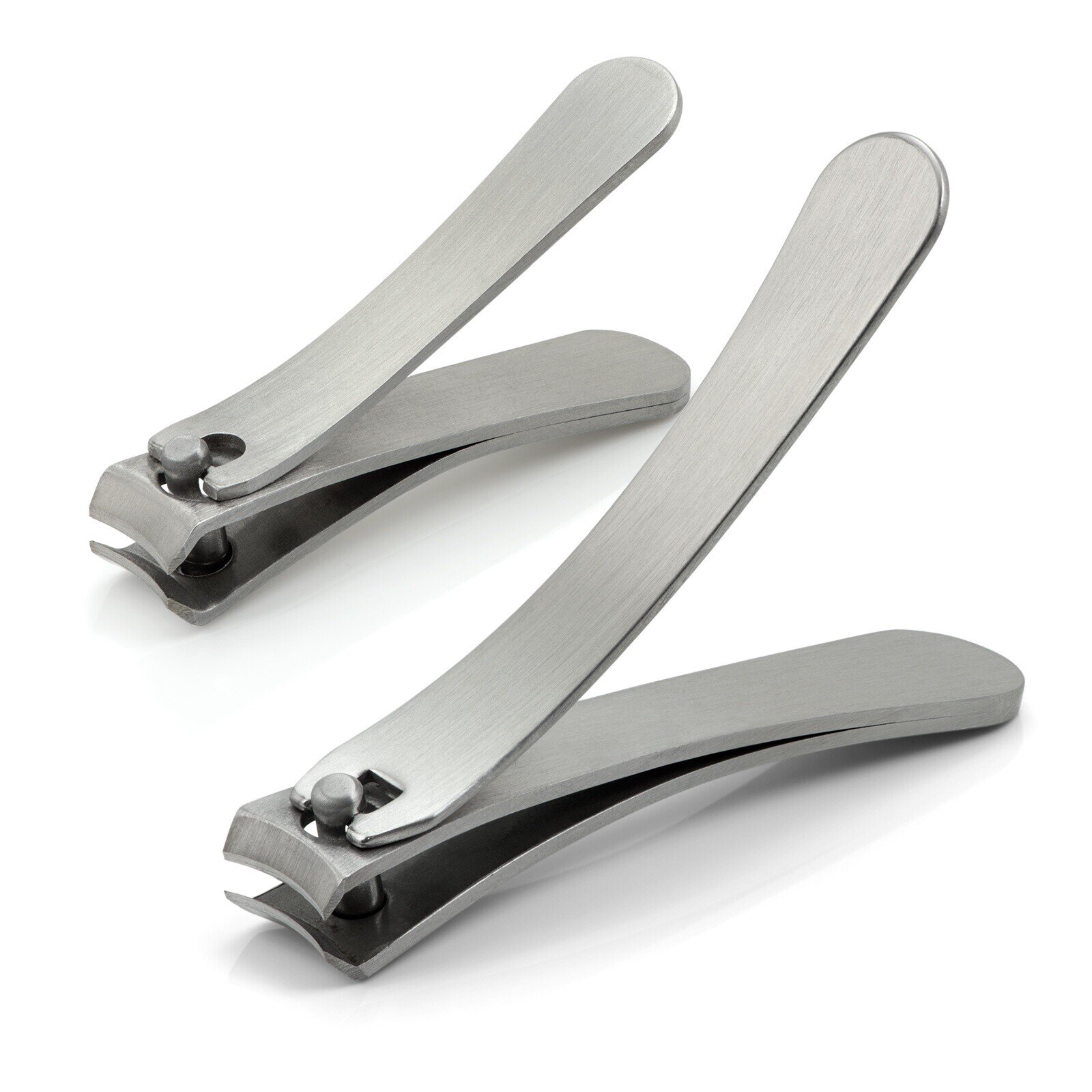 Otto Herder Set of 2 Bent Nail Clippers, Stainless Steel, made in Germany