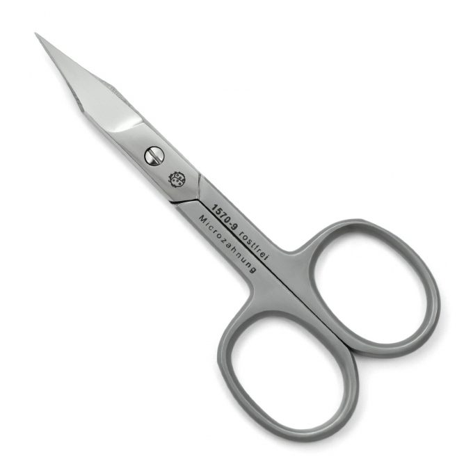 Hans Kniebes' Sonnenschein 2-in-1 Combination Nail Scissors with tower tip blades for Cuticles, Stainless Steel