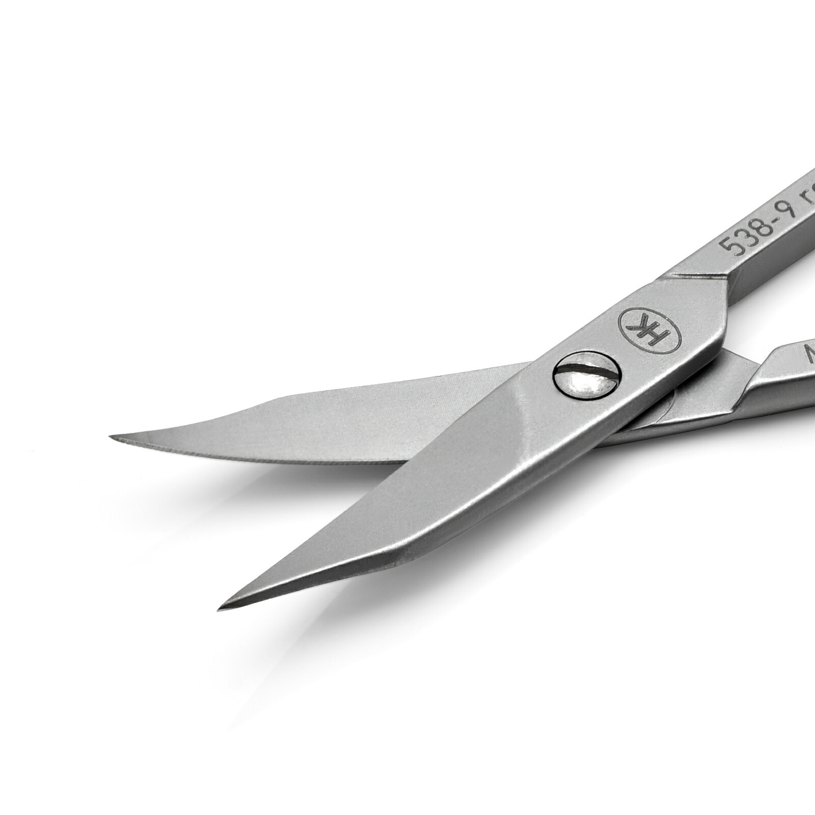 Hans Kniebes 2-in-1 Combination Nail Scissors with tower tip blades for Cuticles, Stainless Steel