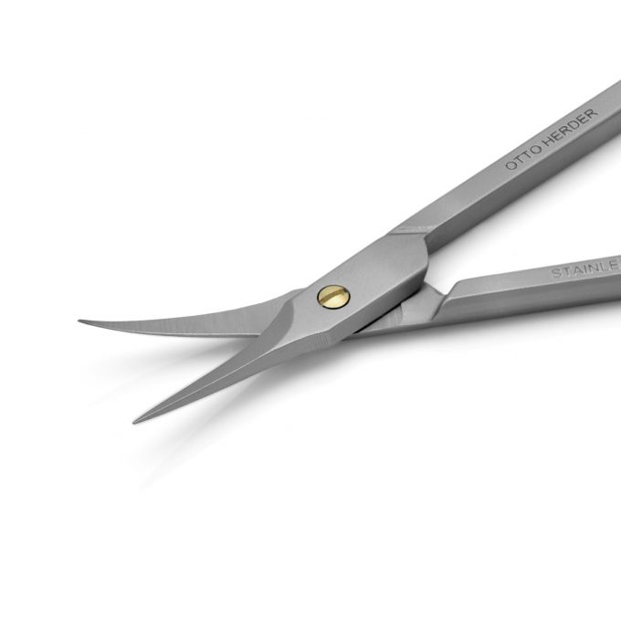 Otto Herder Cuticle Scissors | INOX Stainless Steel - Extra Sharp - Made in Germany - Plus A Free Crystal Nail File