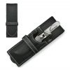 GÖSOL 2-piece Manicure Set with Nail Clippers & Nail File in Leather Case, Made in Solingen (Germany)