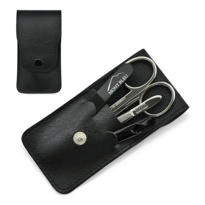 GÖSOL 4-piece Manicure Set in Leather Case, Made in Germany