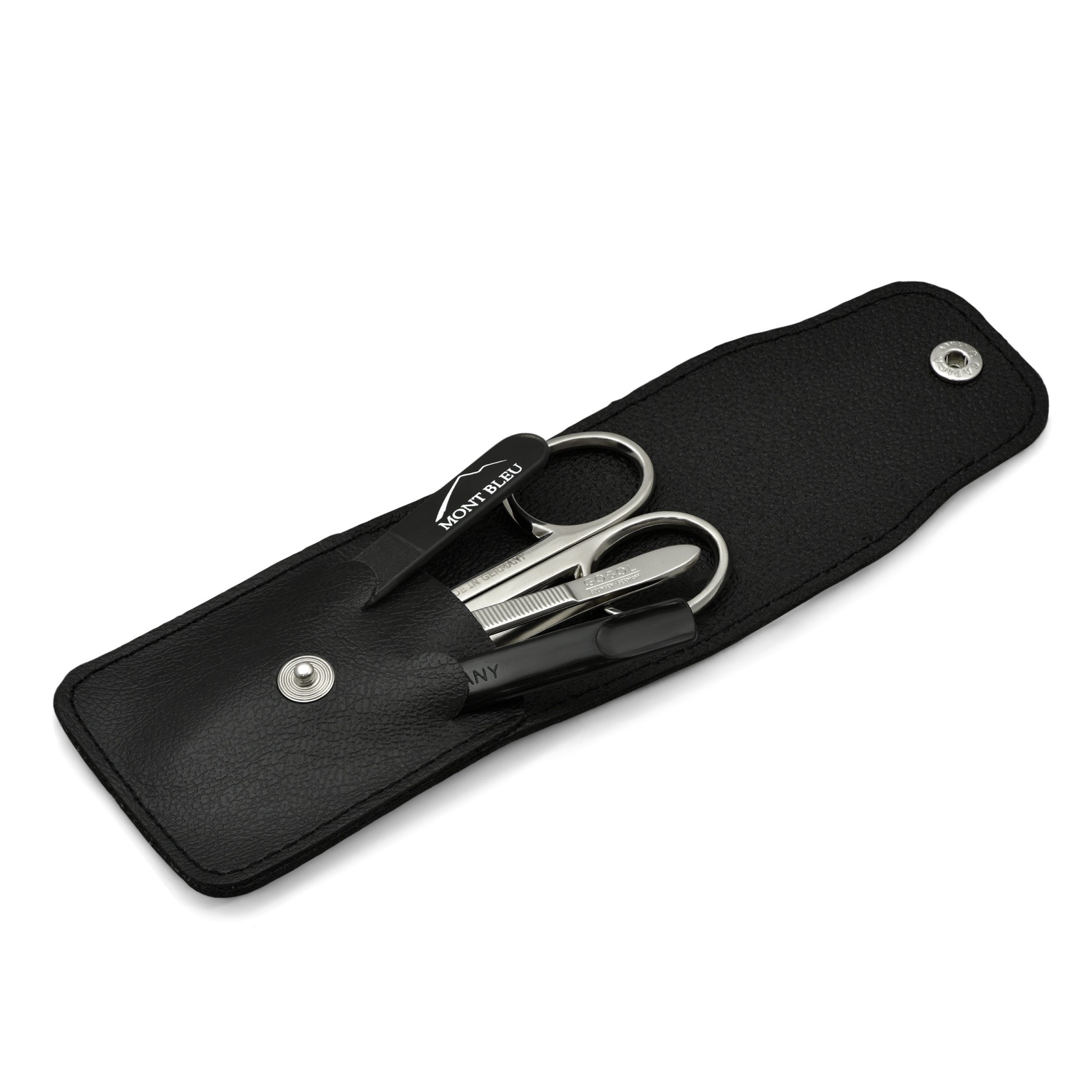 GÖSOL 4-piece Manicure Set in Leather Case, Made in Germany