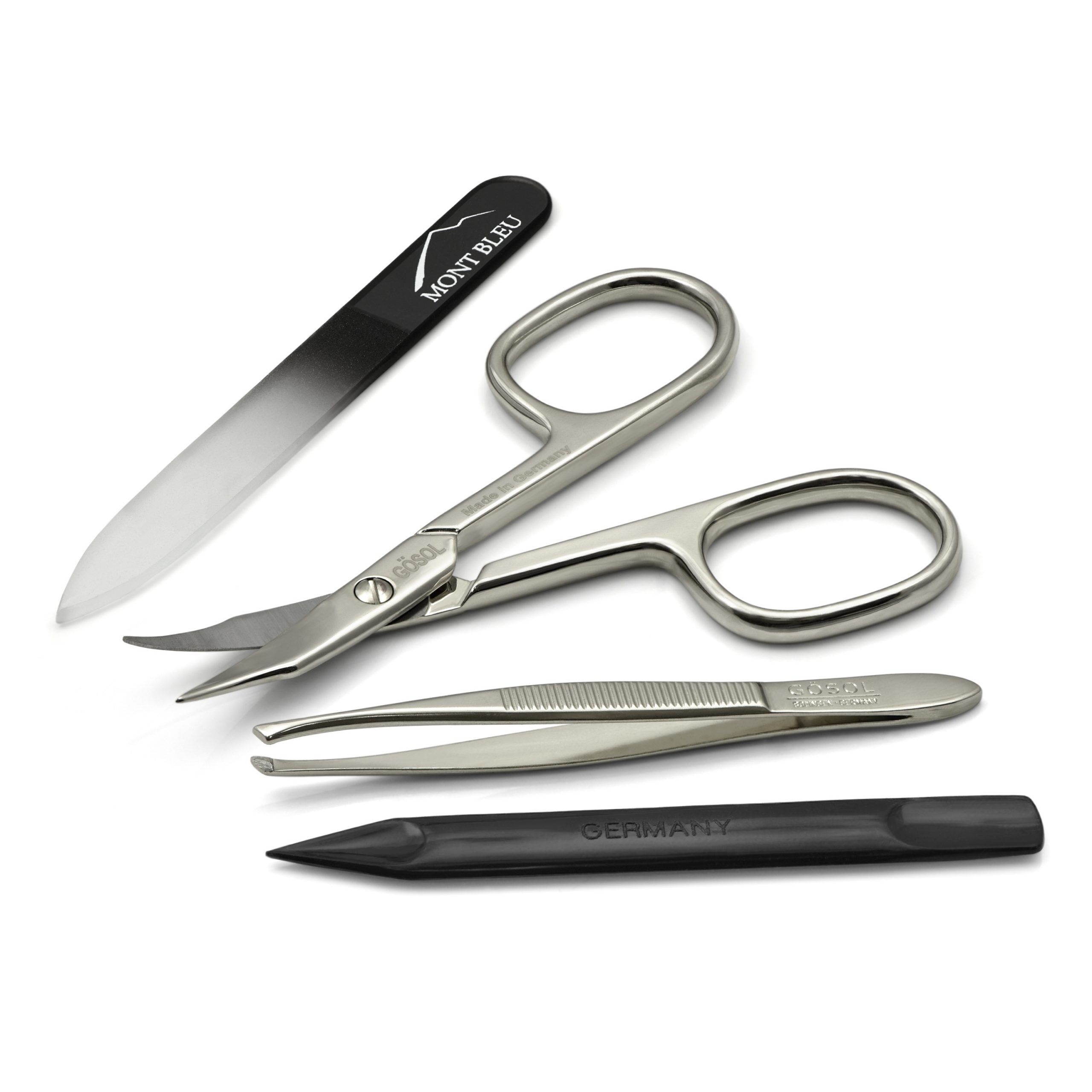 GÖSOL 4-piece Manicure Set in Leather Case, Made in Germany