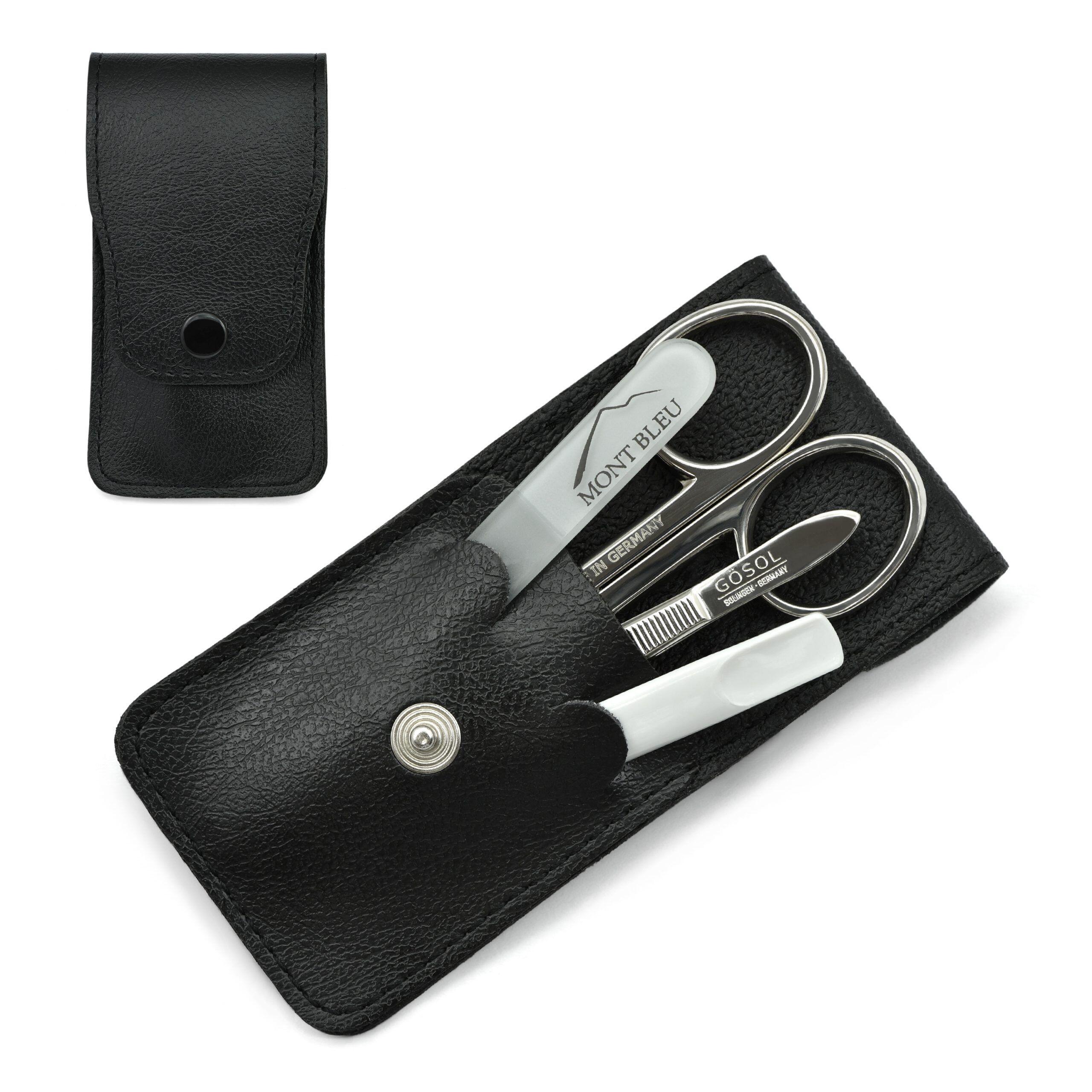 GÖSOL 4-piece Manicure Set in Leather Case, Made in Germany