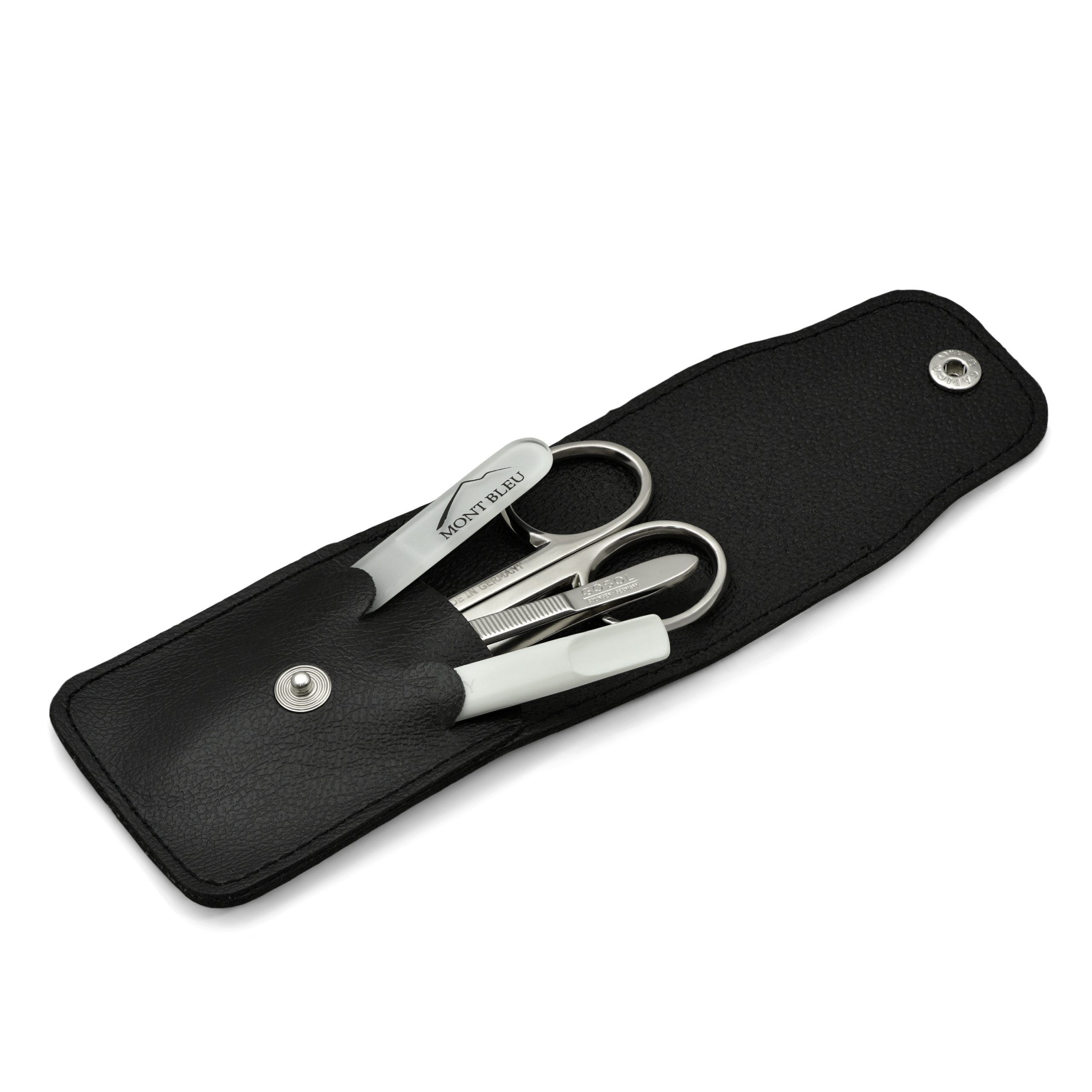GÖSOL 4-piece Manicure Set in Leather Case, Made in Germany