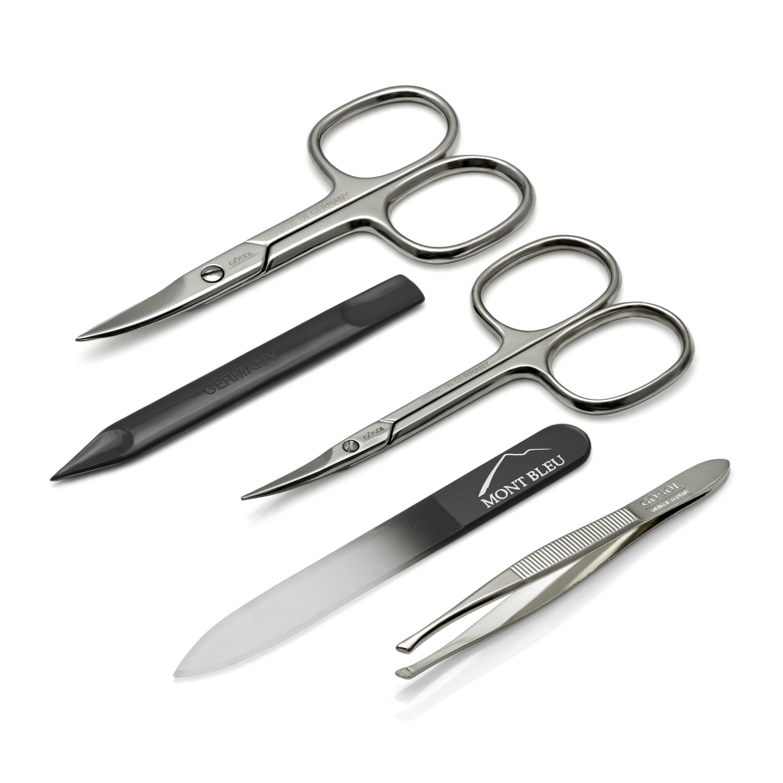 GÖSOL 5-piece Manicure Set in Leather Case, Made in Germany