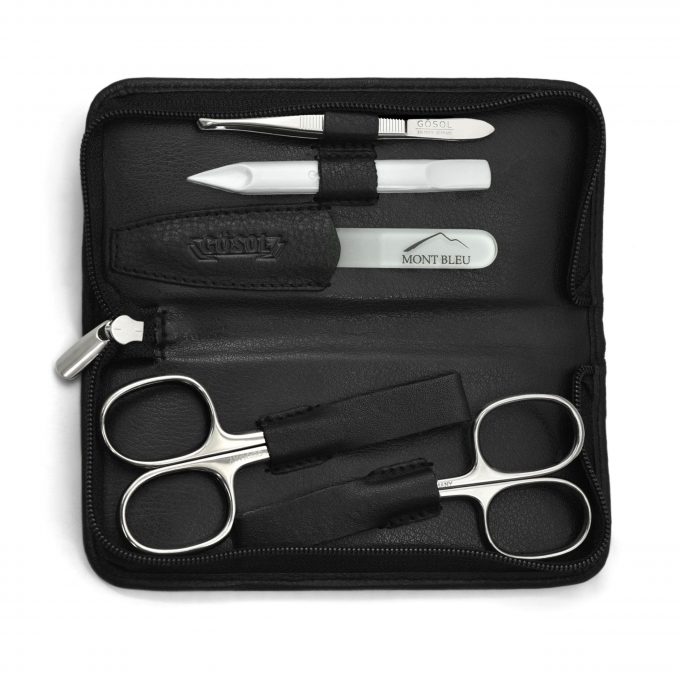 GÖSOL 5-piece Manicure Set in Leather Case, Made in Germany