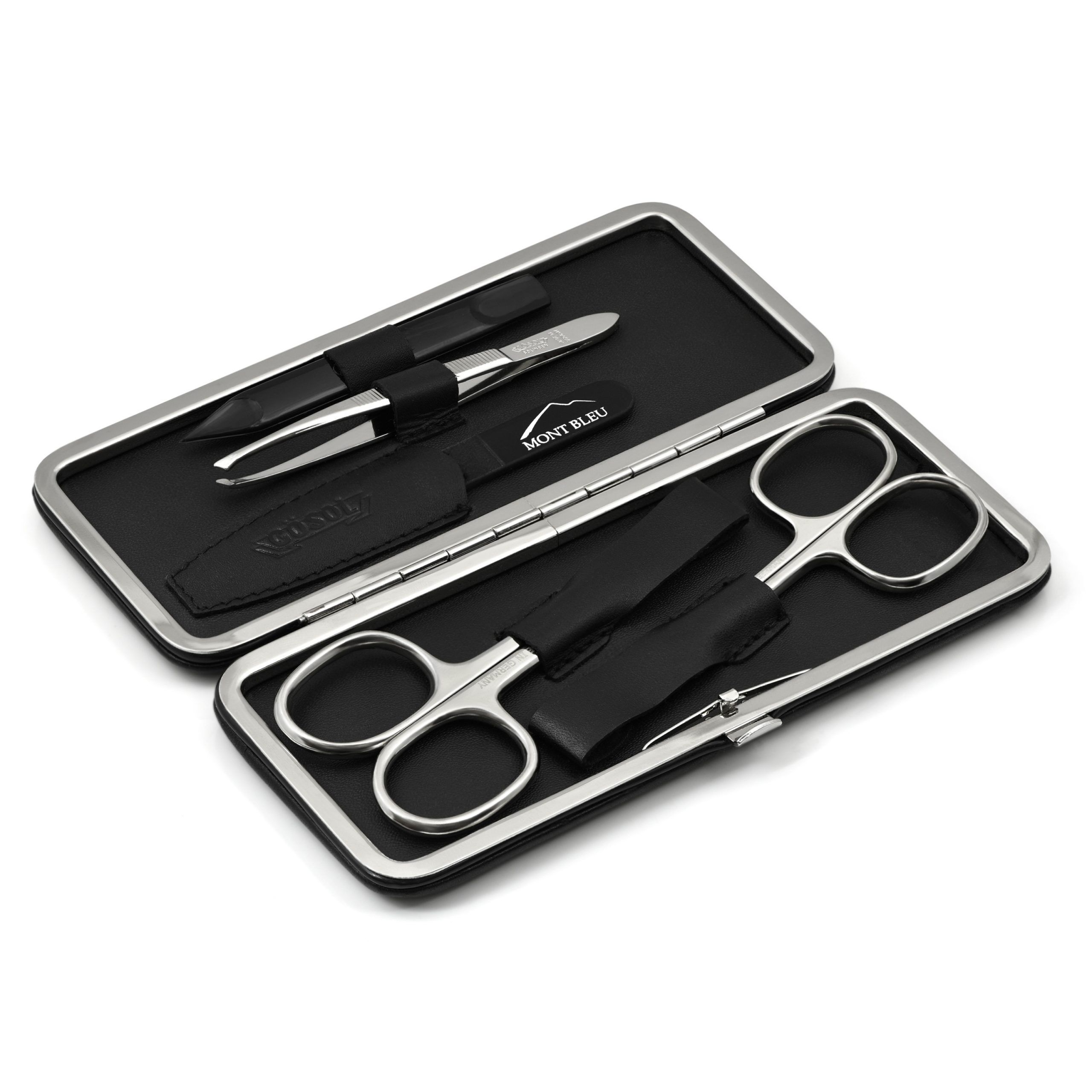 GÖSOL 5-piece Manicure Set in Leather Case, Made in Germany