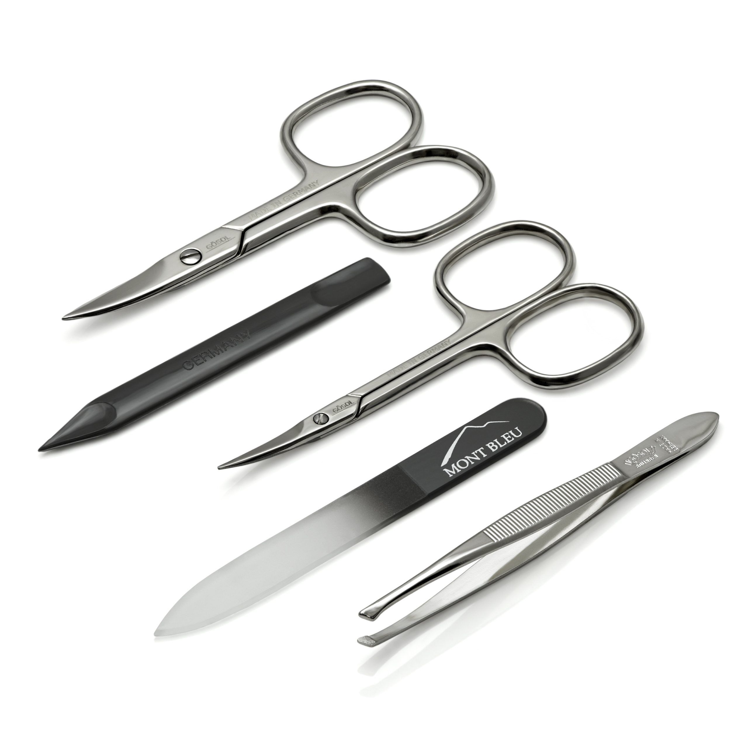 GÖSOL 5-piece Manicure Set in Leather Case, Made in Germany