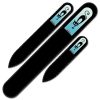 Set of 3 Glass Nail Files "Cat" with Swarovski crystals