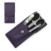 Hans Kniebes' Sonnenschein 3-piece Manicure Set in Nappa Leather Case, Made in Germany