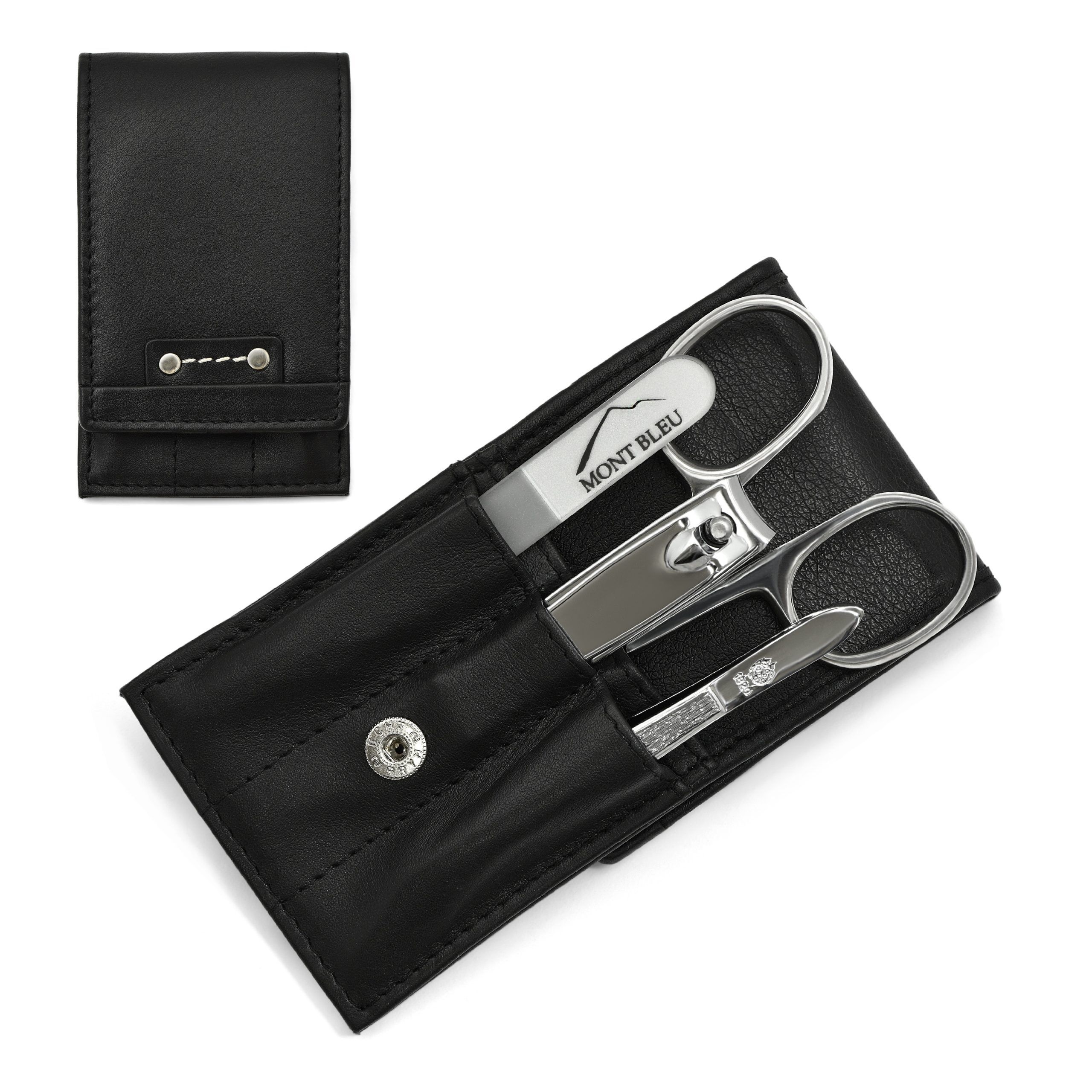 Hans Kniebes' Sonnenschein 4-piece Manicure Set in Nappa Leather Case, Made in Germany