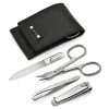 Hans Kniebes' Sonnenschein 4-piece Manicure Set in Nappa Leather Case, Made in Germany Hans Kniebes' Sonnenschein 4-piece Manicure Set in Nappa Leather Case, Made in Germany