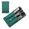 Hans Kniebes' Sonnenschein 4-piece Manicure Set in Nappa Leather Case, Made in Germany