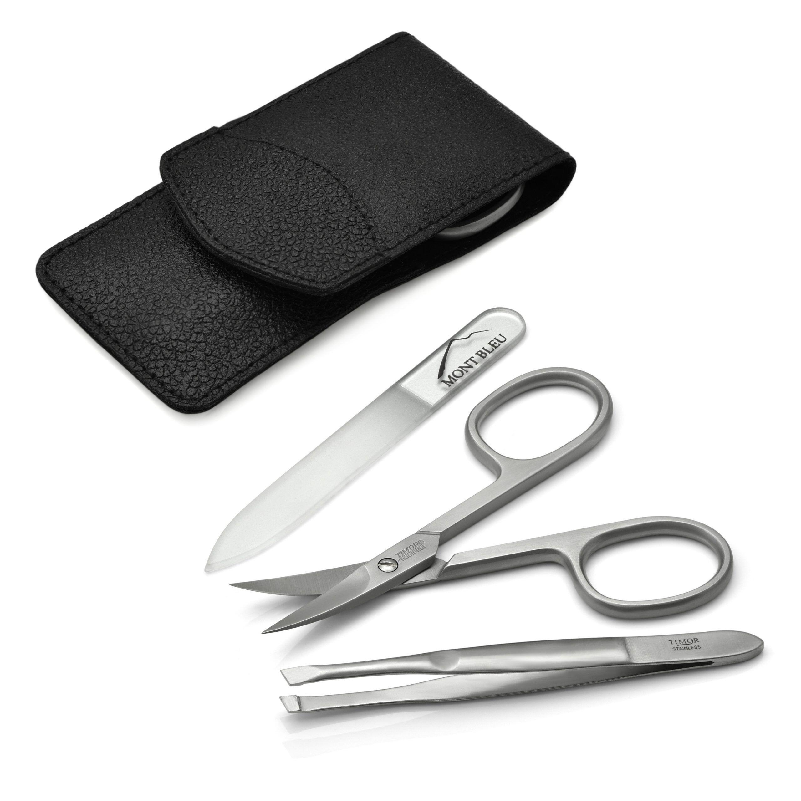 Giesen & Forsthoff's Timor 3-piece Manicure Set in Leather Case