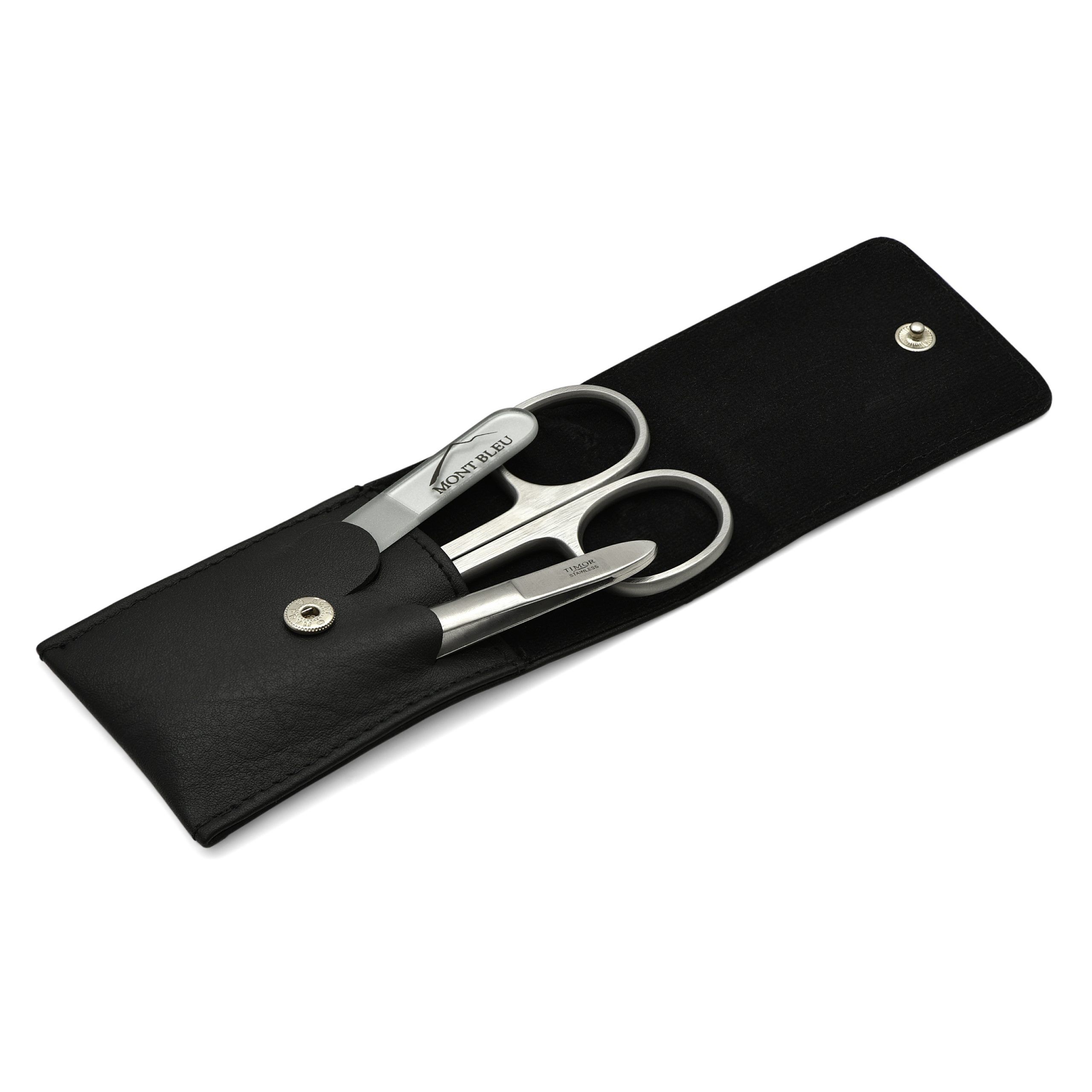 Giesen & Forsthoff's Timor 3-piece Manicure Set in Nappa Leather Case