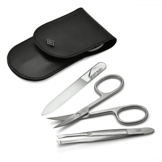 Giesen & Forsthoff's Timor 3-piece Manicure Set in Leather Case