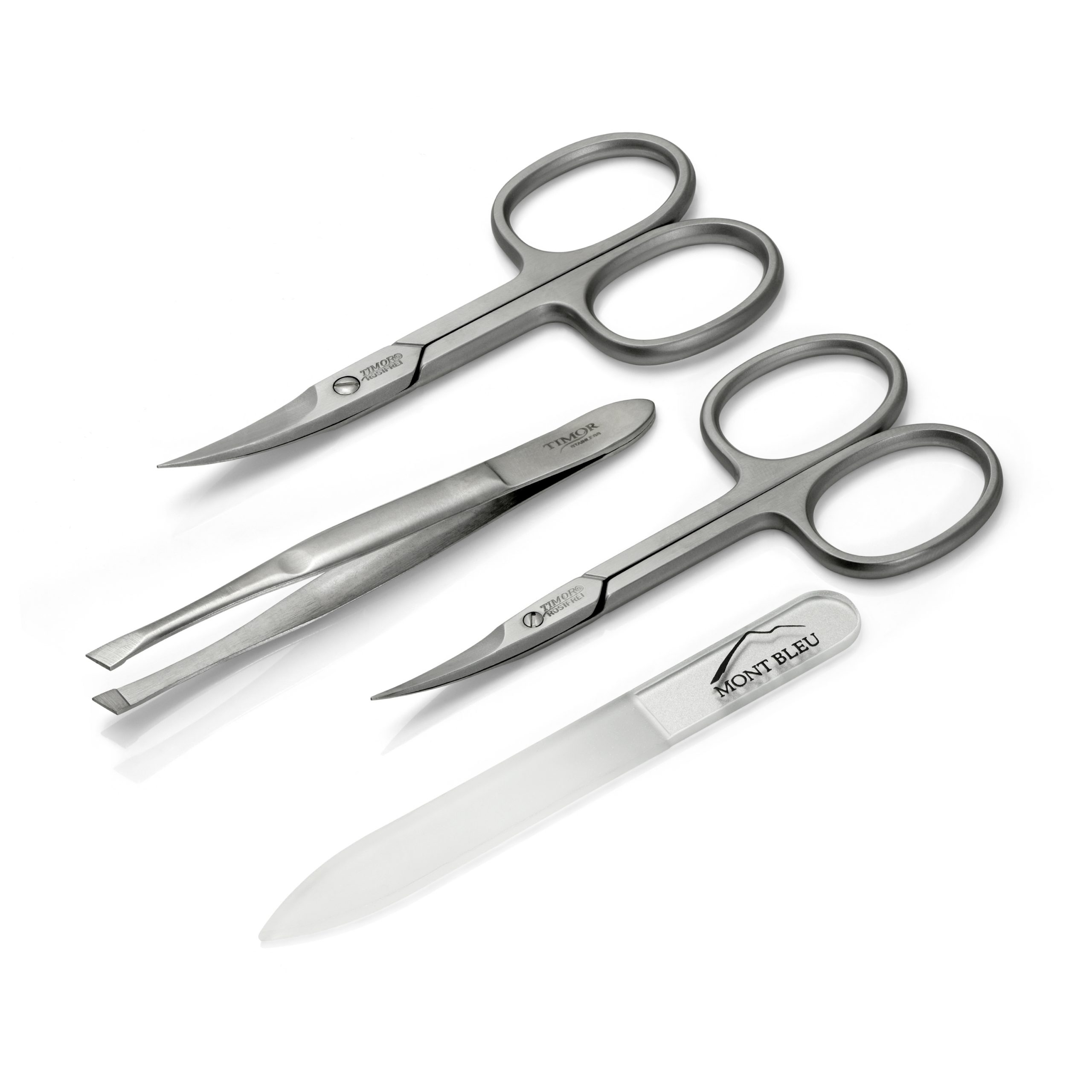 Giesen & Forsthoff's Timor 4-piece Manicure Set in Natural Oiled Leather Case with Vintage look