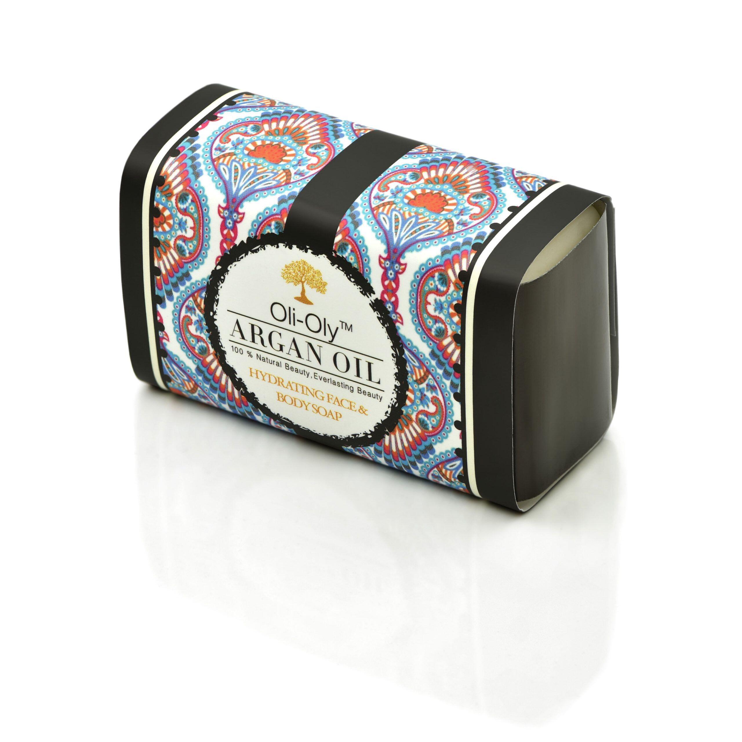 Oli-Oly Hydrating Face & Body Soap with Argan Oil, Unscented