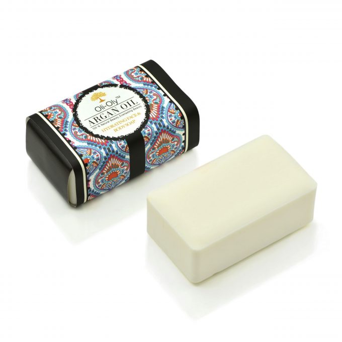 Oli-Oly Hydrating Face & Body Soap with Argan Oil, Unscented