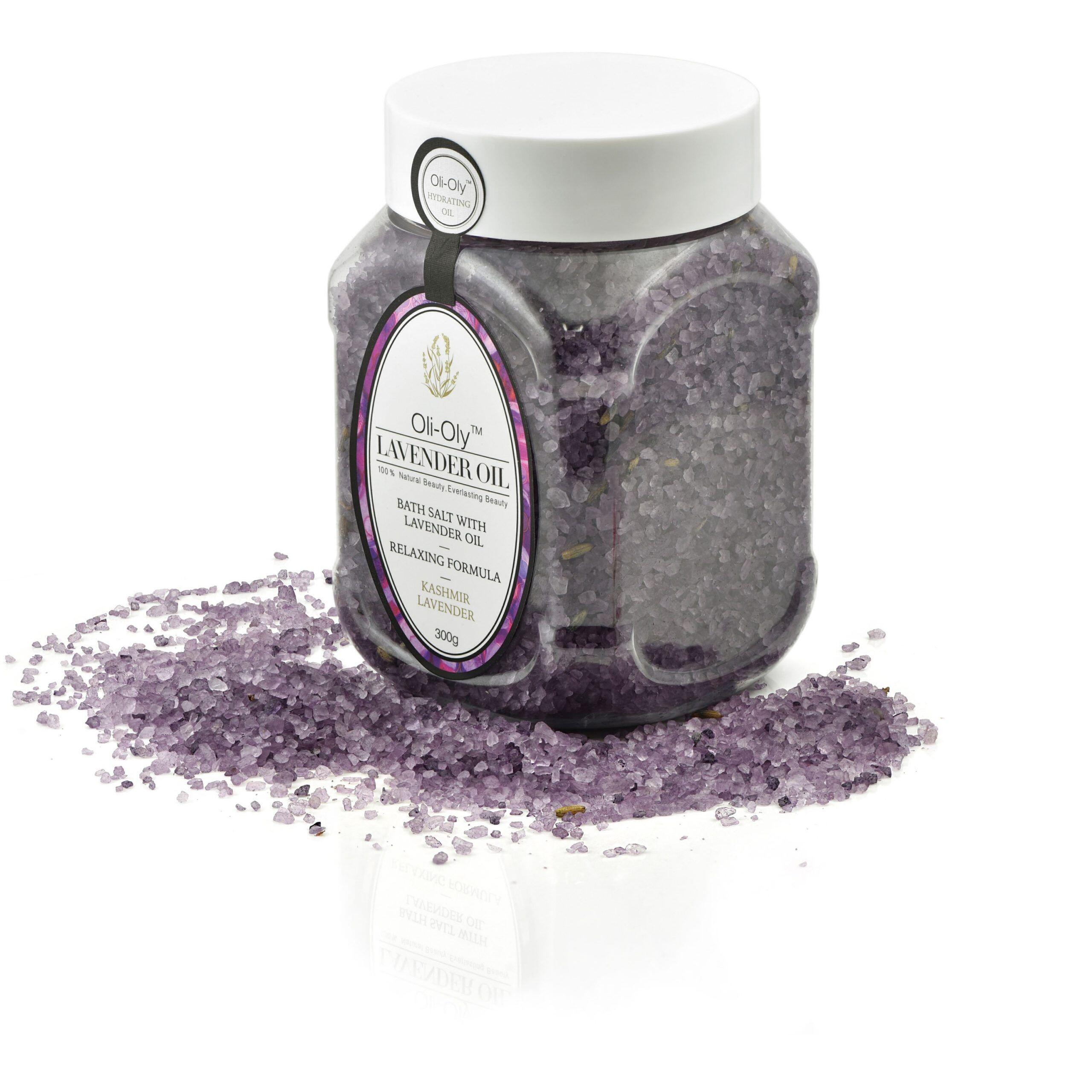 Oli-Oly Bath Salt with Lavender Oil, 300g Oli-Oly Bath Salt with Lavender Oil, 300g