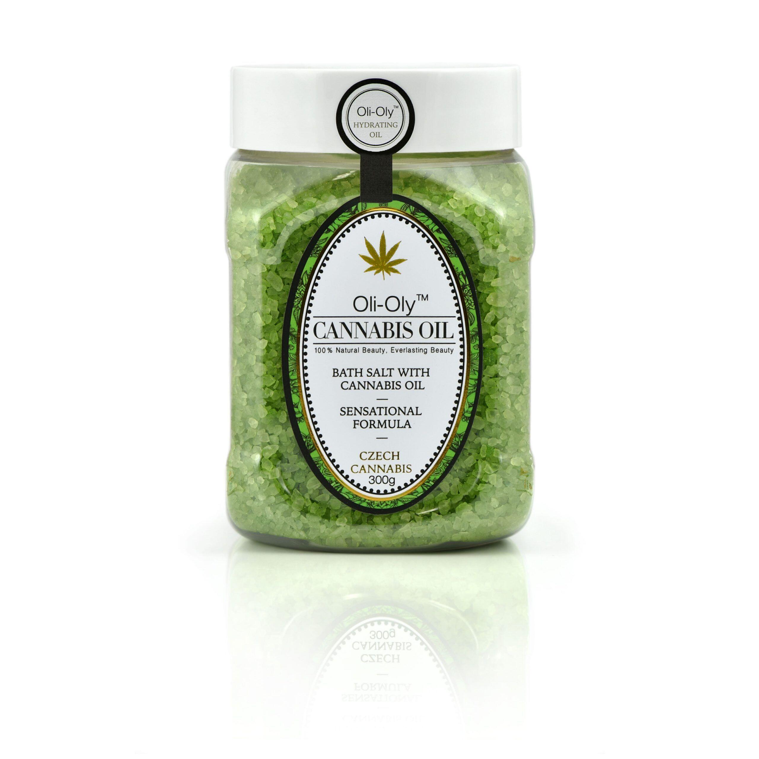 Sól do kąpieli Oli-Oly z olejem z konopi, 300g Sól do kąpieli Oli-Oly z olejem z konopi, 300g
