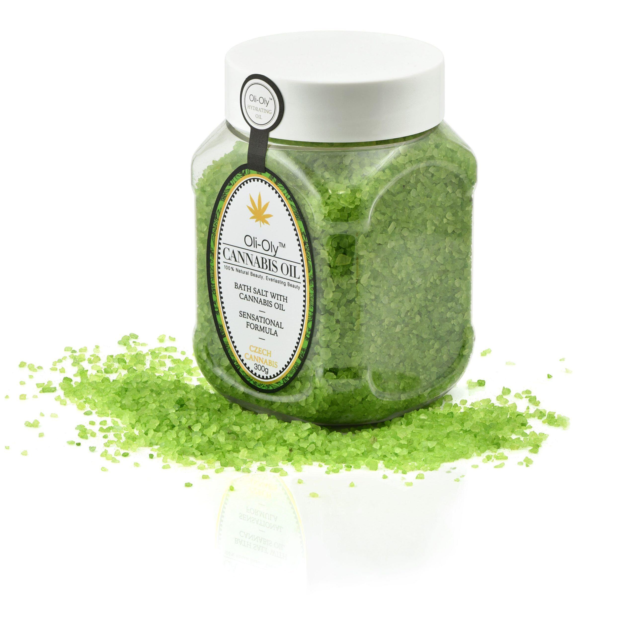 Sól do kąpieli Oli-Oly z olejem z konopi, 300g Sól do kąpieli Oli-Oly z olejem z konopi, 300g