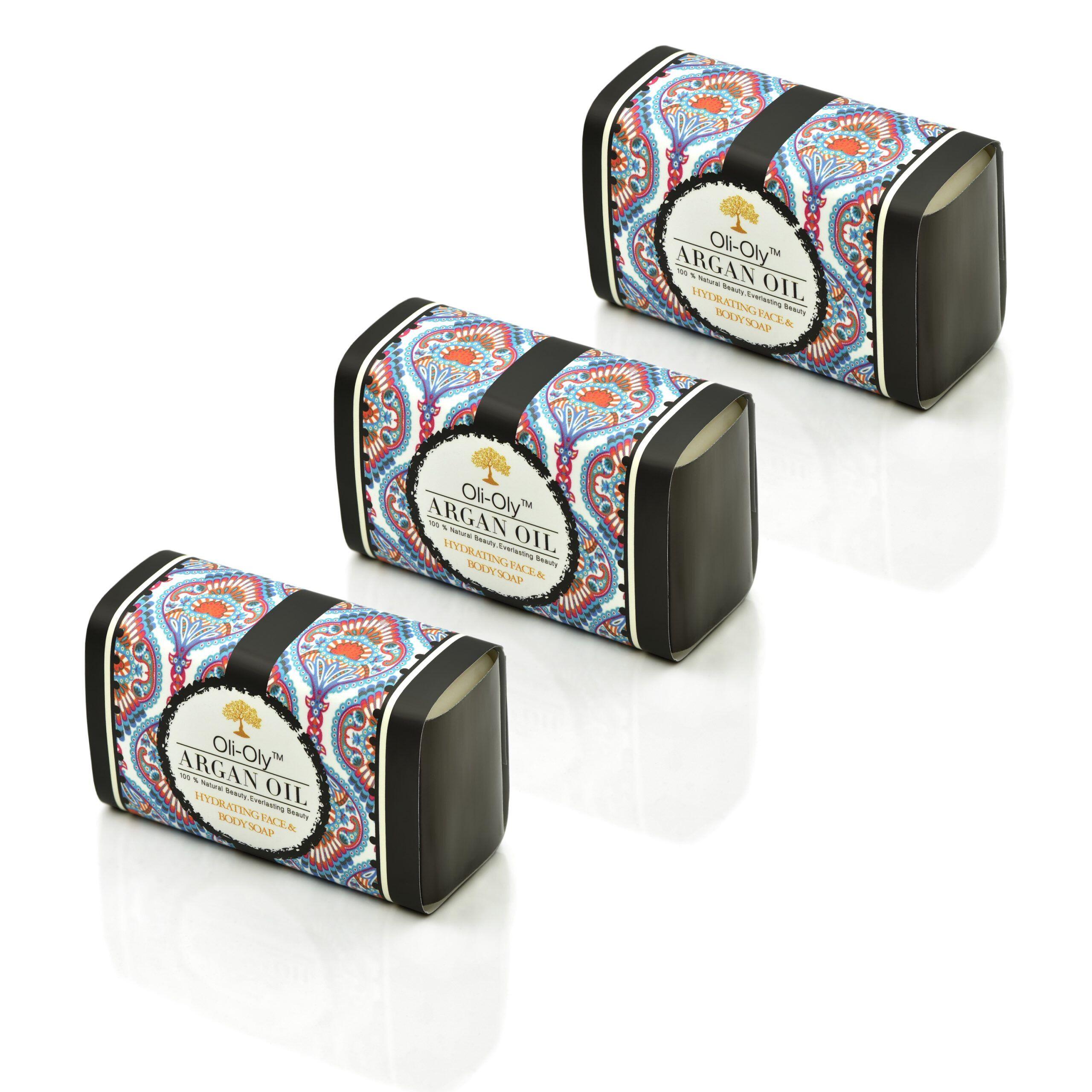 Oli-Oly Hydrating Face & Body Soap with Argan Oil, Unscented