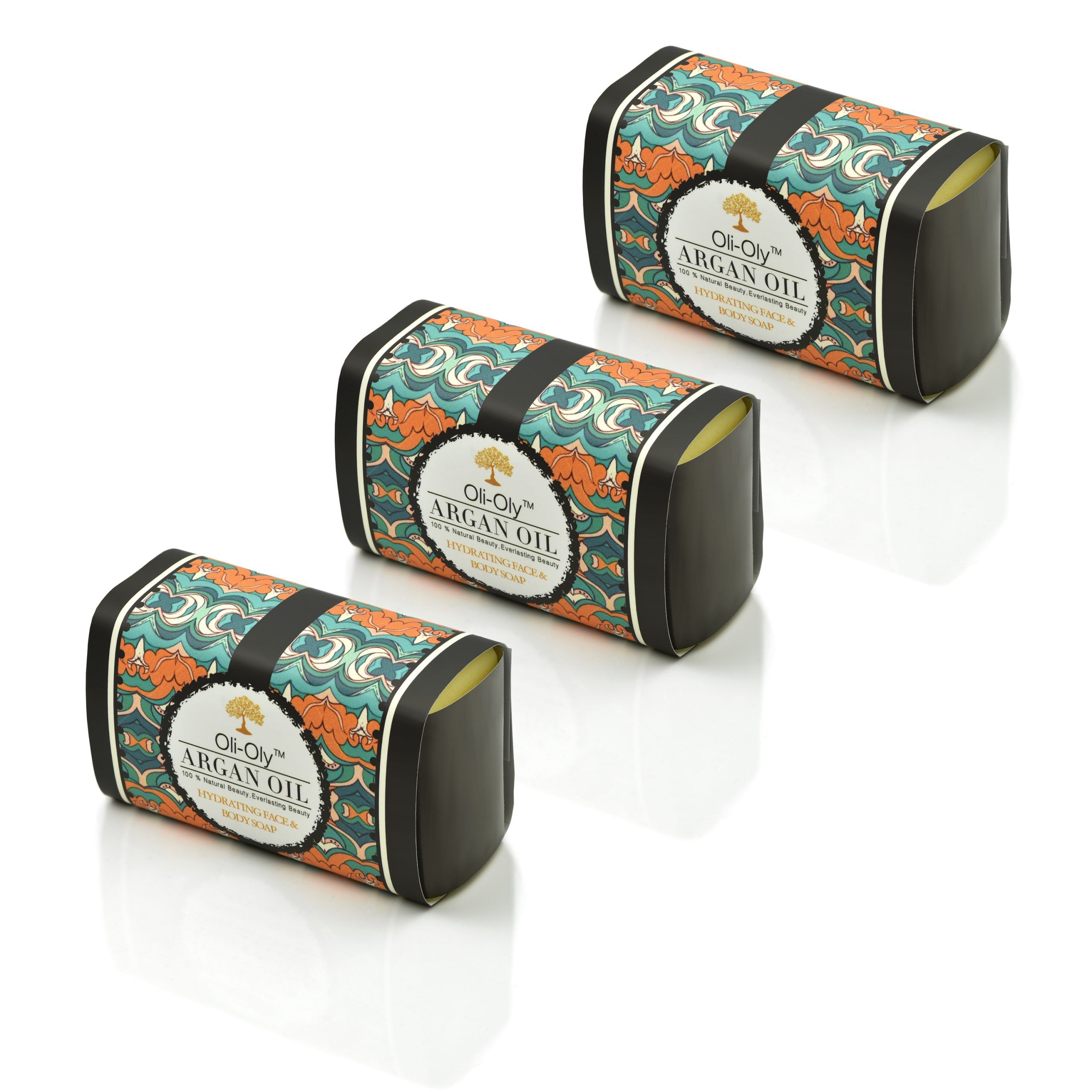 Oli-Oly Hydrating Face & Body Soap with Argan Oil, Scented