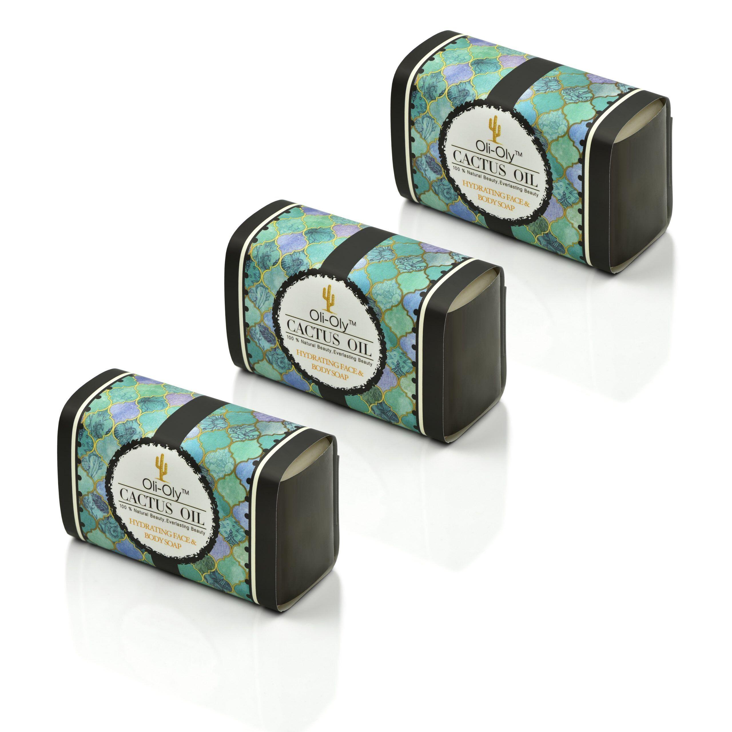 Oli-Oly Nawilżające mydło do twarzy i ciała z olejkiem z kaktusa