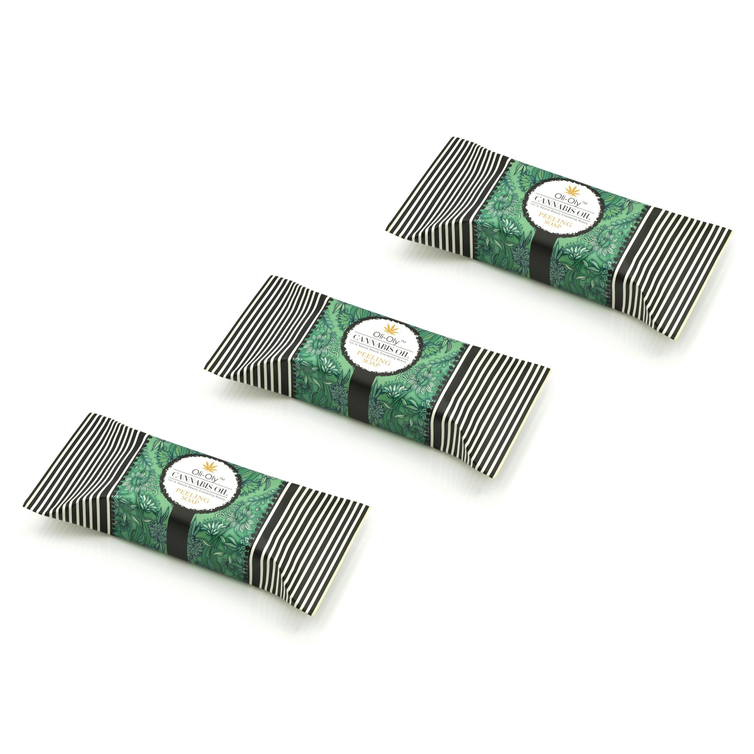 Oli-Oly Peeling Soap with Cannabis Oil, 50g