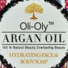 Oli-Oly Nawilżające mydło do twarzy i ciała z olejem arganowym, bezzapachowe