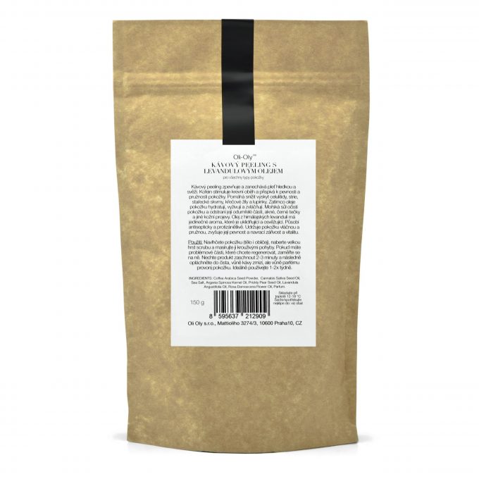 Oli-Oly Exfoliating Coffee Scrub with Lavender Oil, 150g