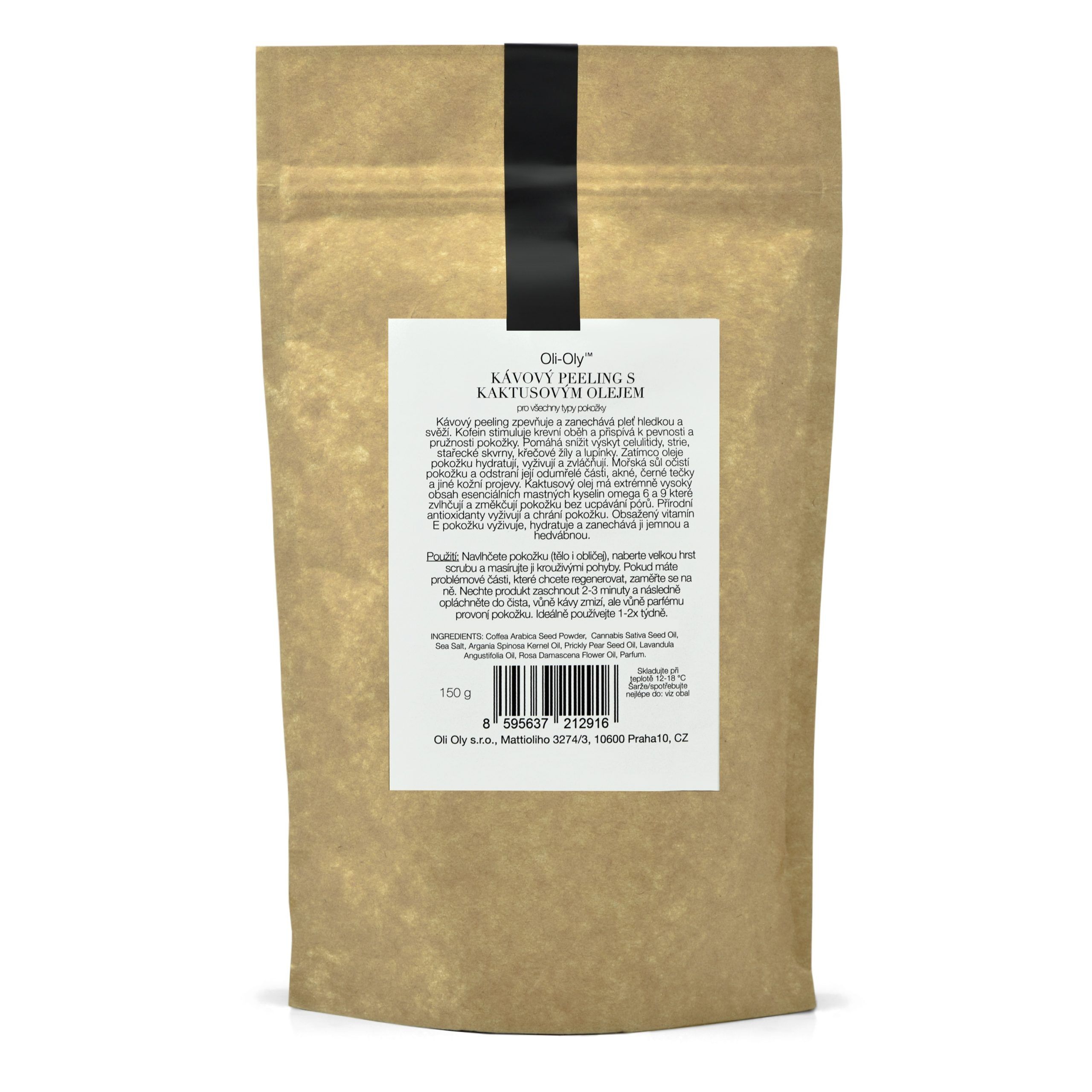 Oli-Oly Kawowy Peeling Złuszczający z Olejem Kaktusowym, 150g