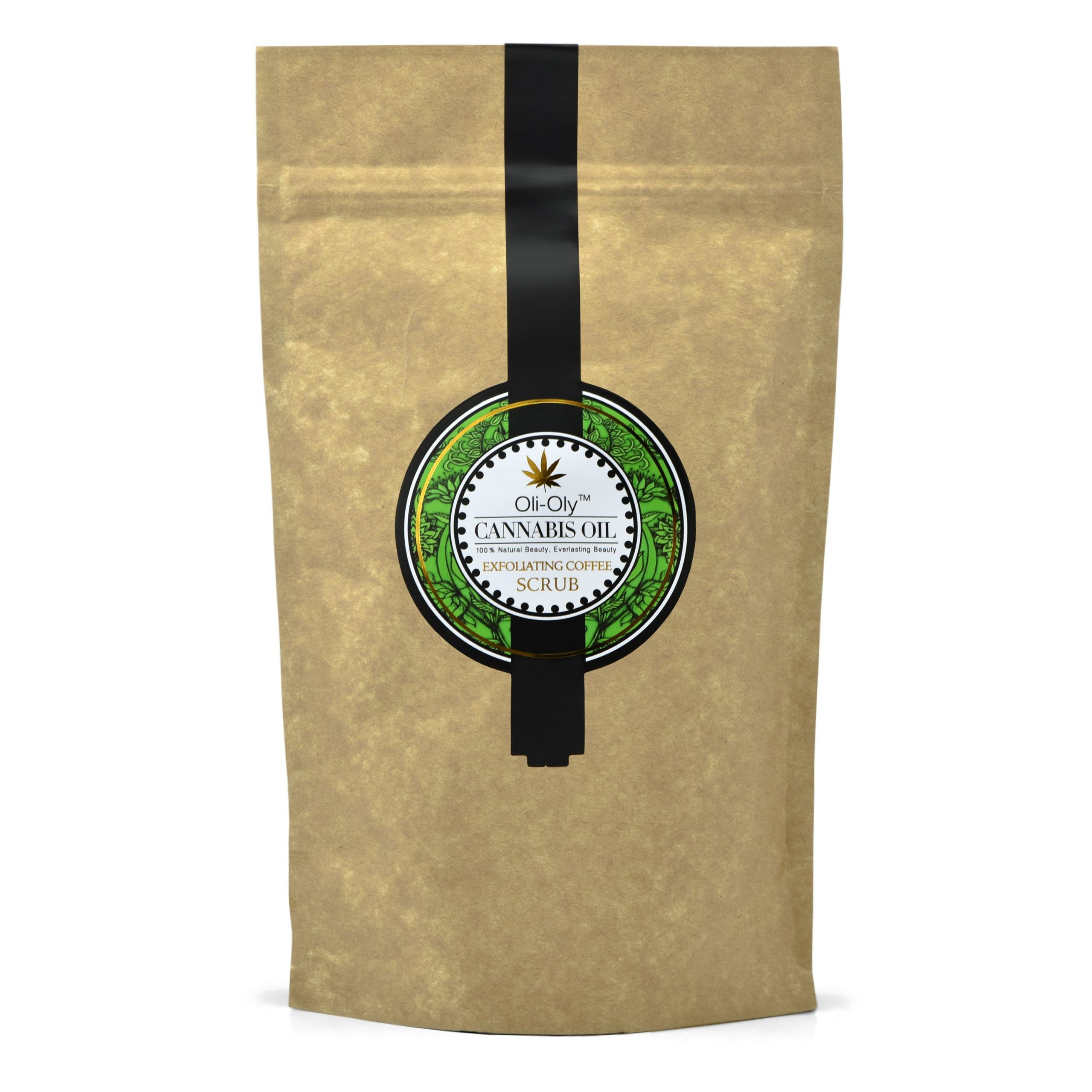 Oli-Oly Exfoliating Coffee Scrub with Cannabis Oil, 150g