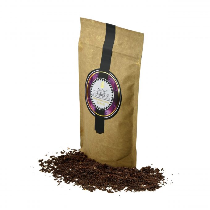 Oli-Oly Exfoliating Coffee Scrub with Lavender Oil, 80g