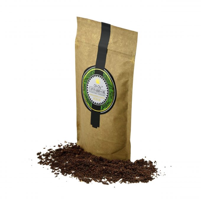 Oli-Oly Exfoliating Coffee Scrub with Cannabis Oil, 80g