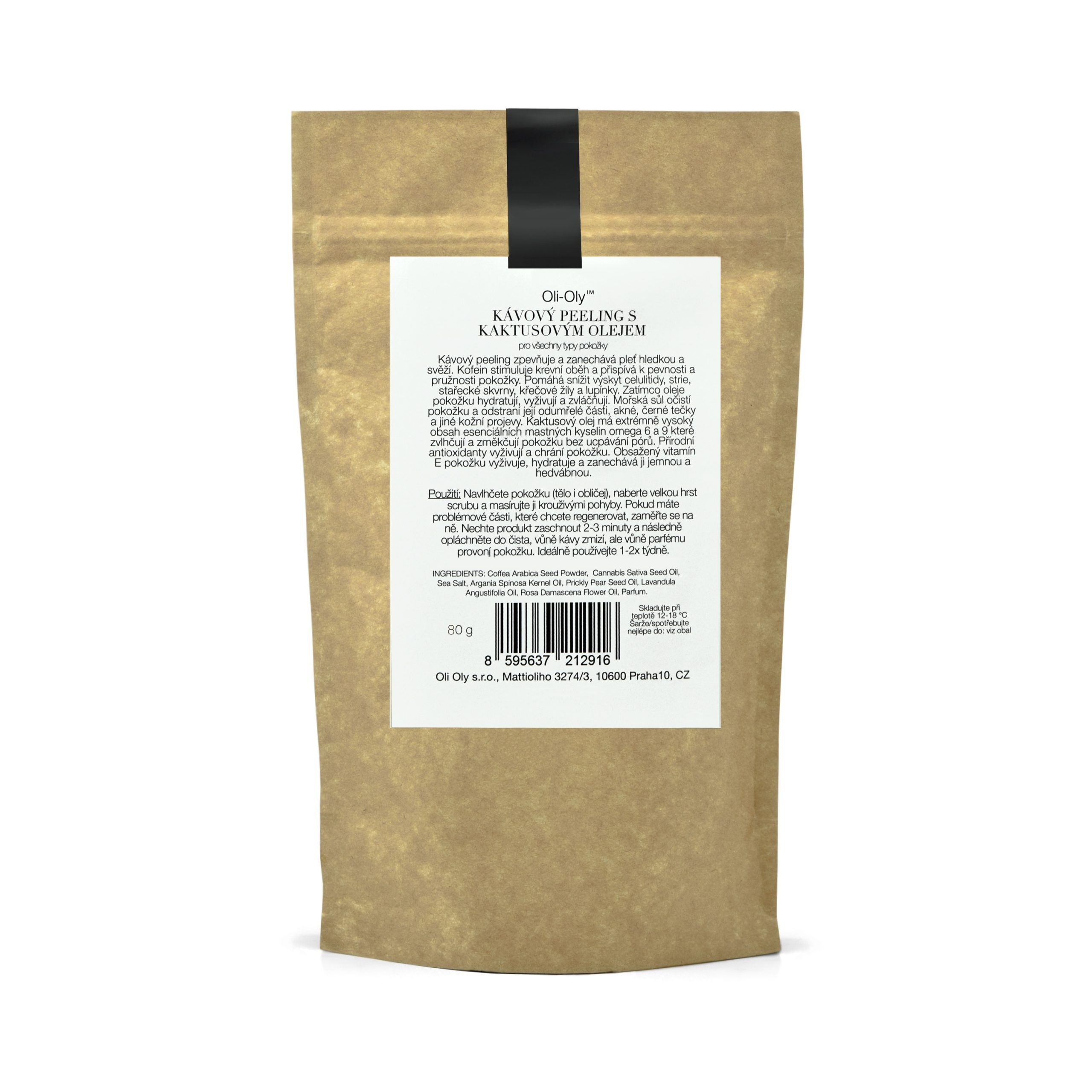 Oli-Oly Kawowy Peeling Złuszczający z Olejem Kaktusowym, 80g