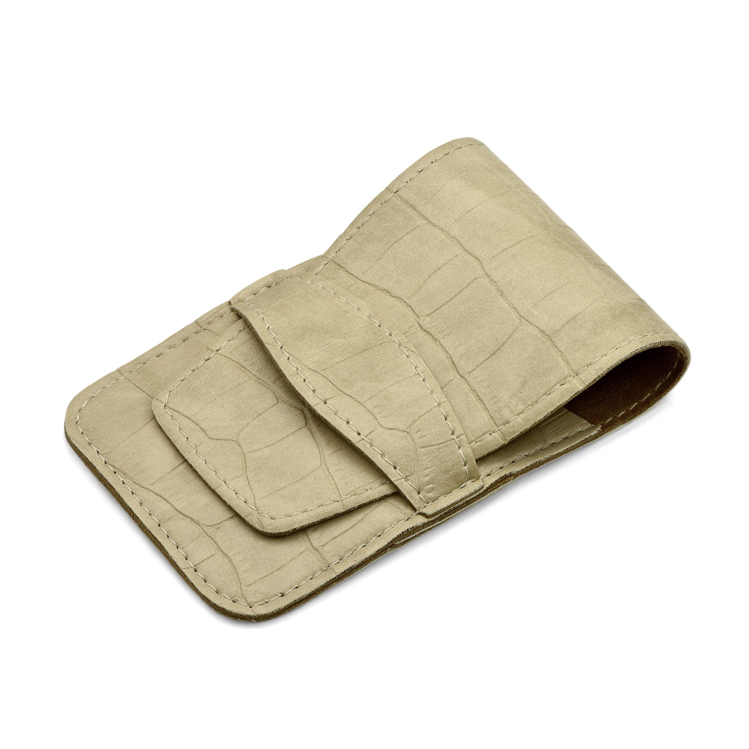 Mont Bleu 5-piece Manicure Set in Vegan Faux Leather Case, Beige