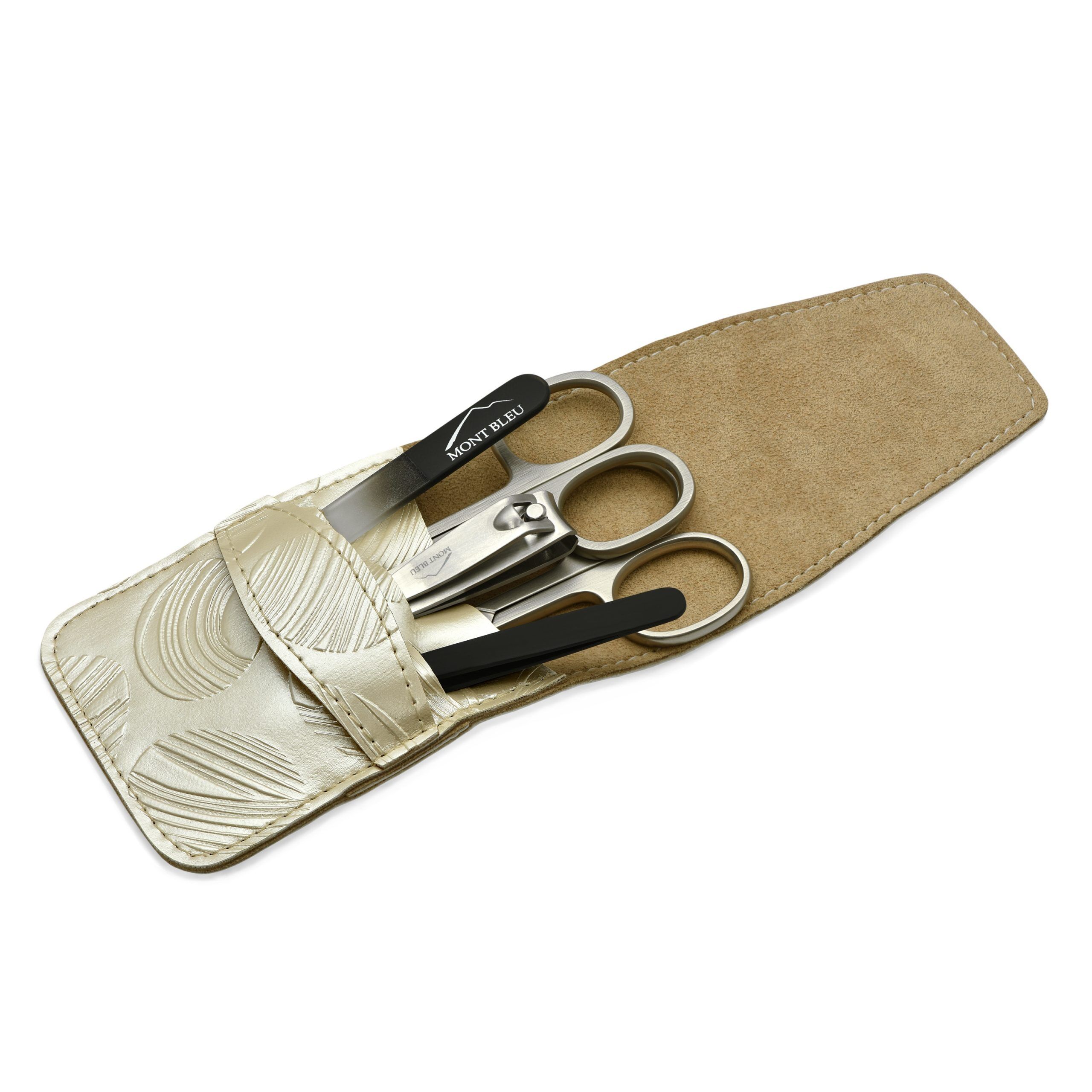 Mont Bleu 5-piece Manicure Set in Vegan Faux Leather Case, Mike