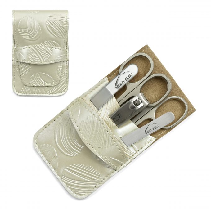 Mont Bleu 5-piece Manicure Set in Vegan Faux Leather Case, Mike