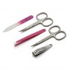 Mont Bleu 5-piece Manicure Set in Vegan Faux Leather Case, Pink Mont Bleu 5-piece Manicure Set in Vegan Faux Leather Case, Pink