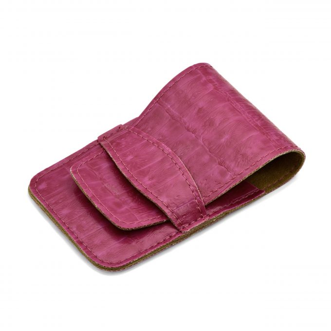 Mont Bleu 5-piece Manicure Set in Vegan Faux Leather Case, Pink
